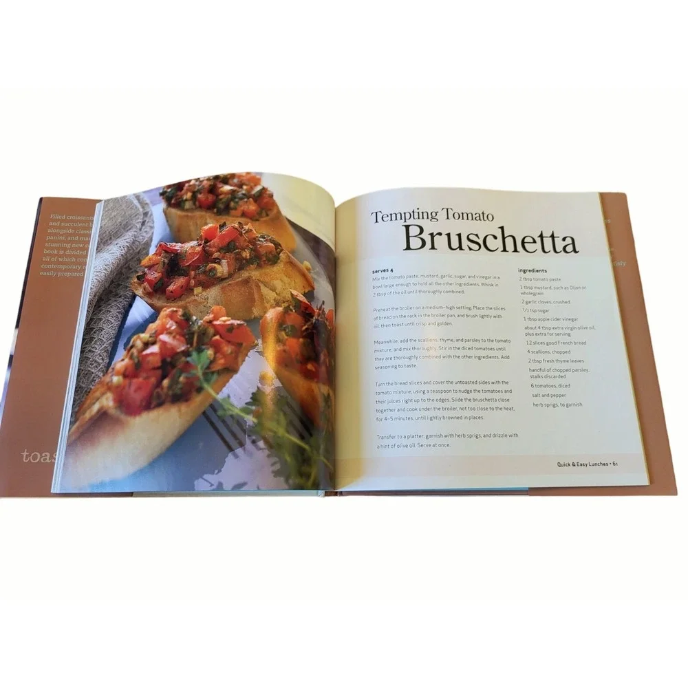 Toast It! Bruschetta Brioche Crostini Ciabatta Focaccia Sandwiches Cookbook H/C